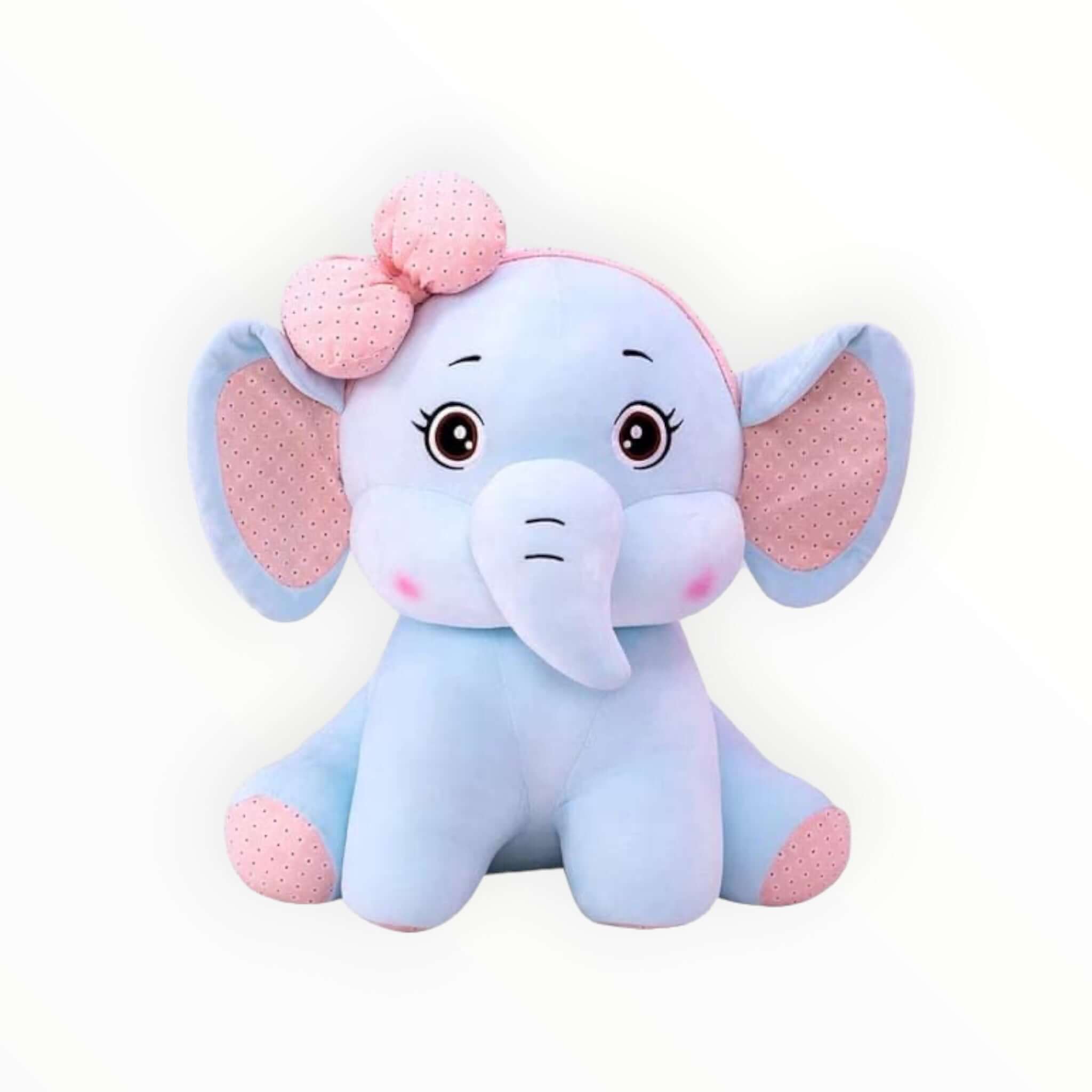 Cute Elephant with Bow Plush Toy