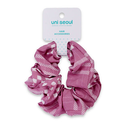 Korean Style Gingham Glam Scrunchie