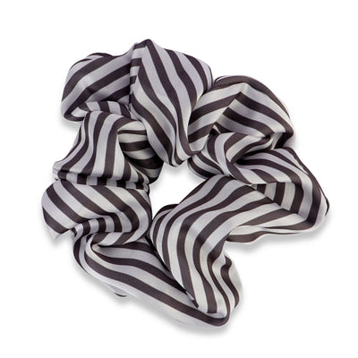 Korean Style Striped Scrunchie