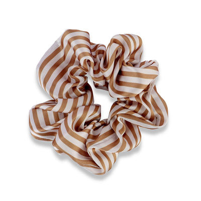 Korean Style Striped Scrunchie