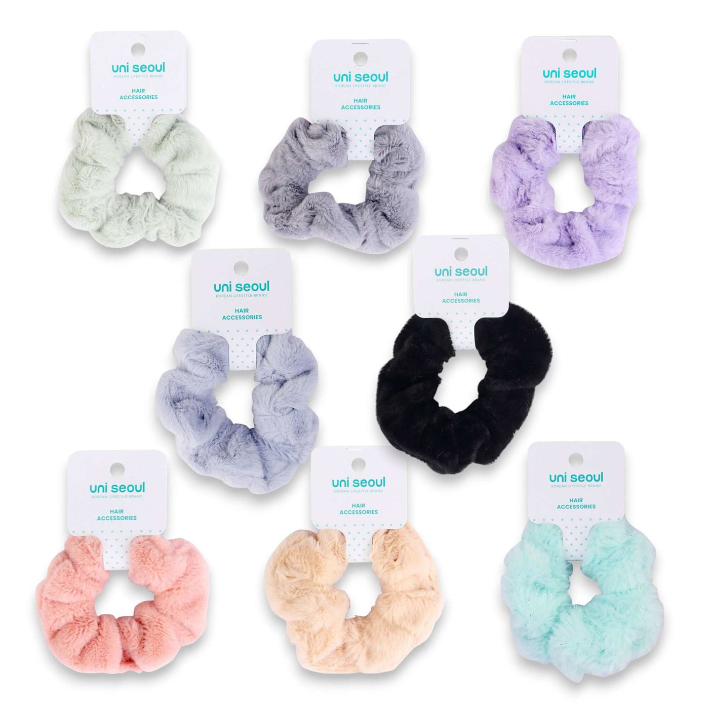 Korean Style Furry Hair Scrunchie