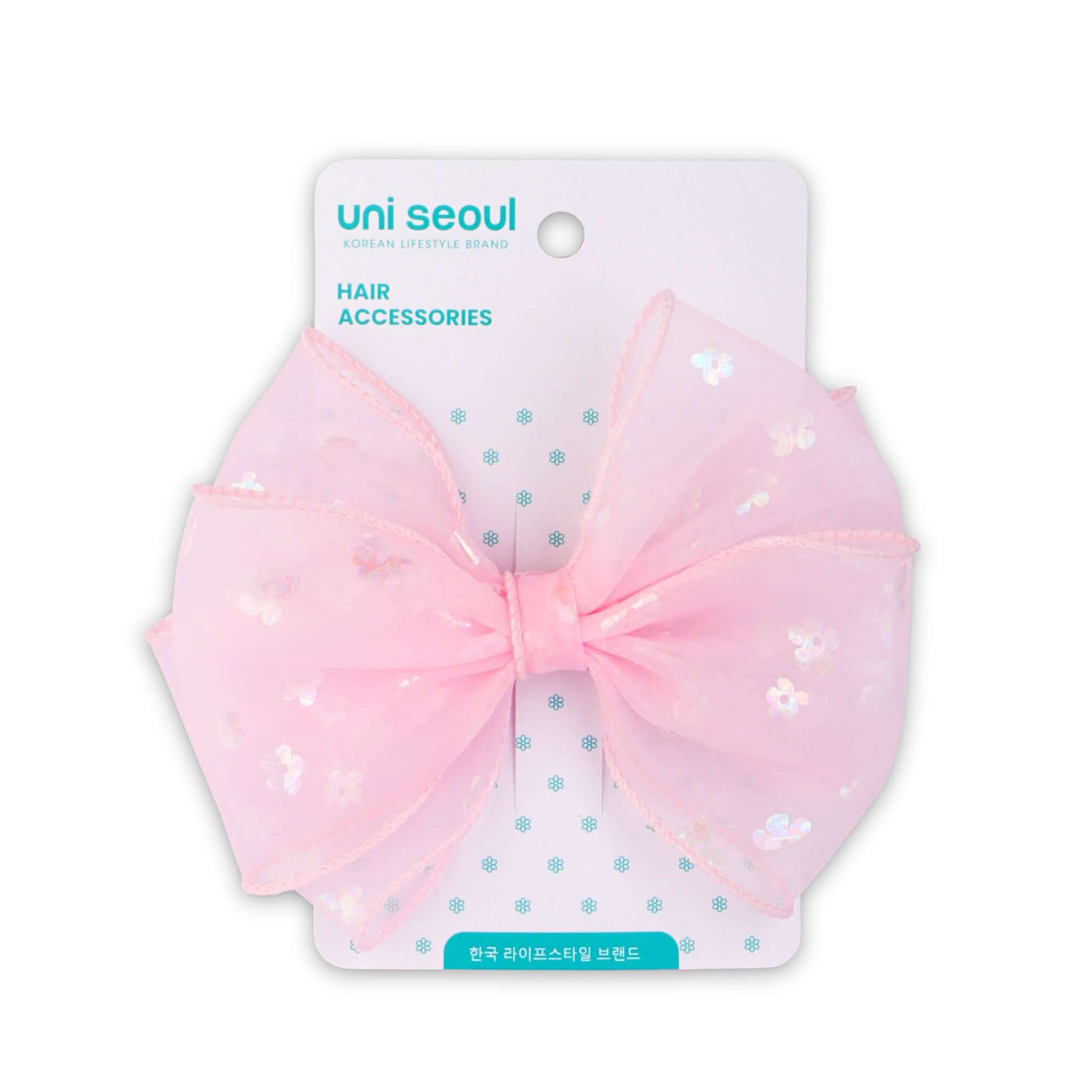 Korean Cute Bow Clips - Pink