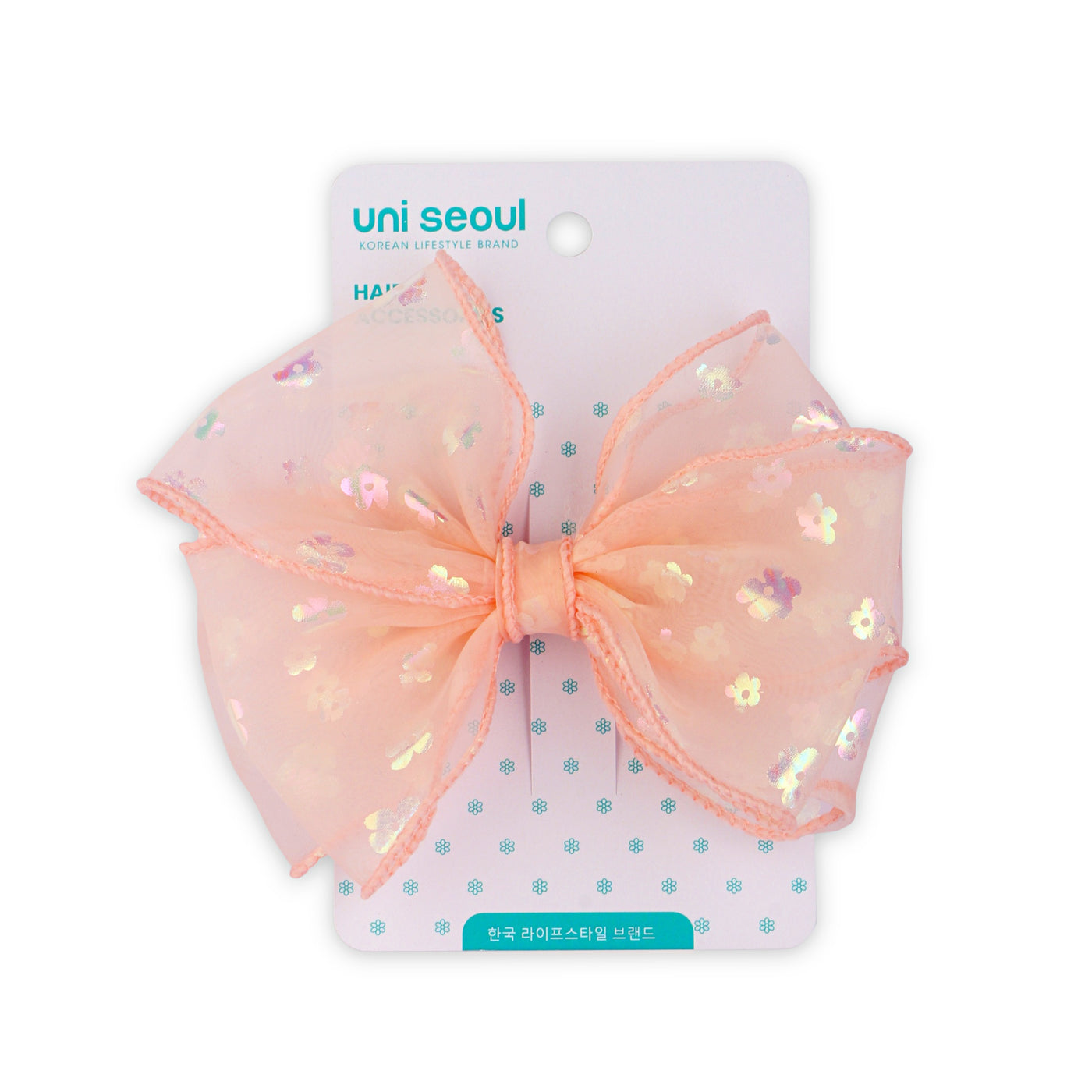 Korean Cute Bow Clips - Orange