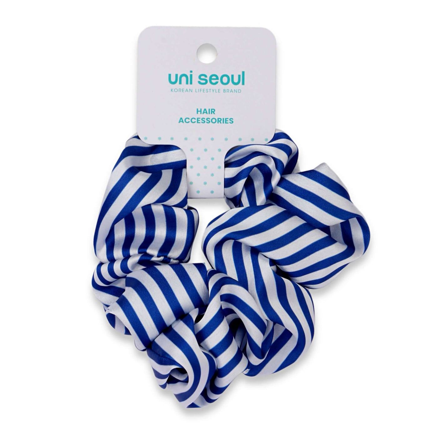 Korean Style Striped Scrunchie