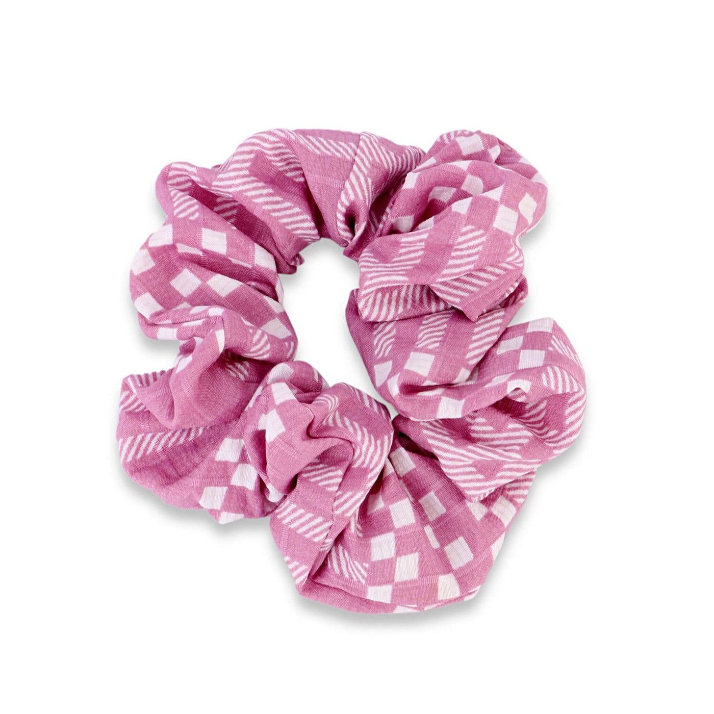 Korean Style Gingham Glam Scrunchie