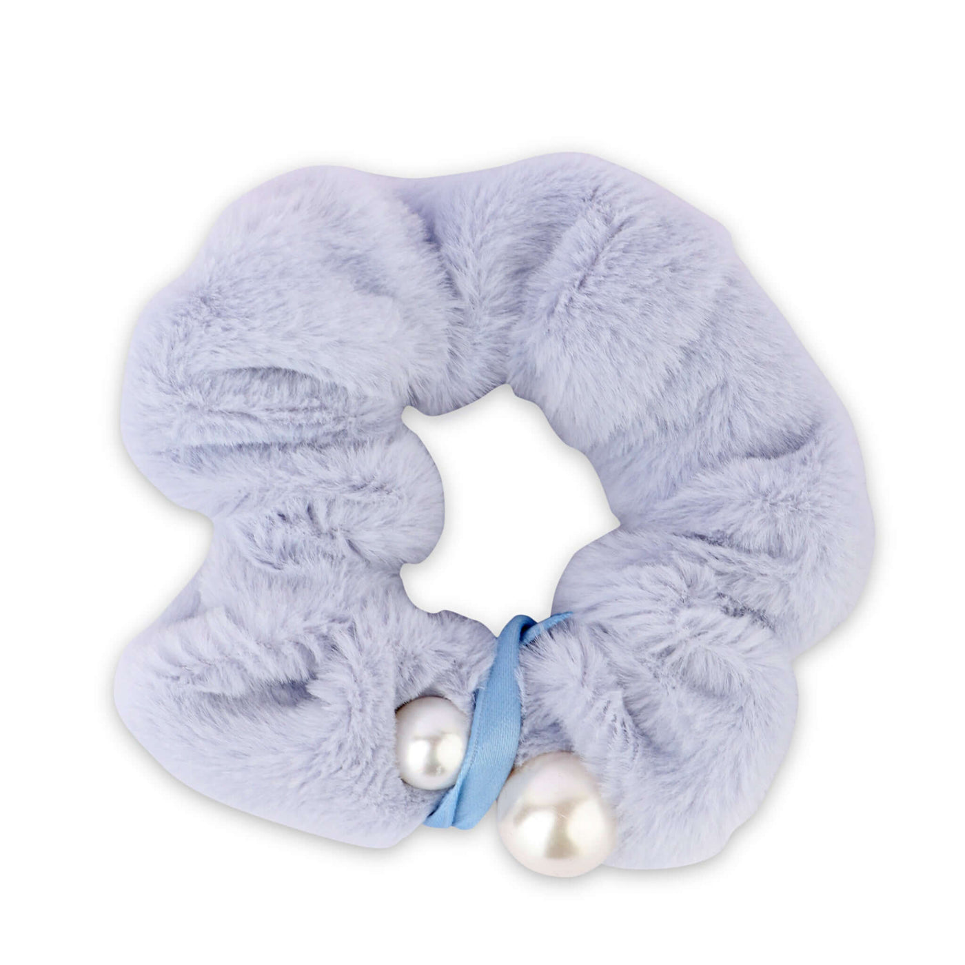 Korean Style Lilac Pearl Scrunchie