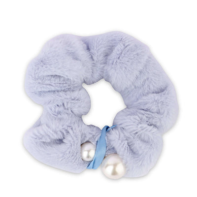 Korean Style Lilac Pearl Scrunchie