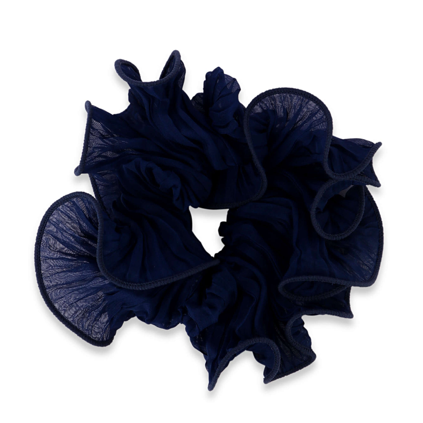 Korean Style Chic Wave Scrunchie - Blue