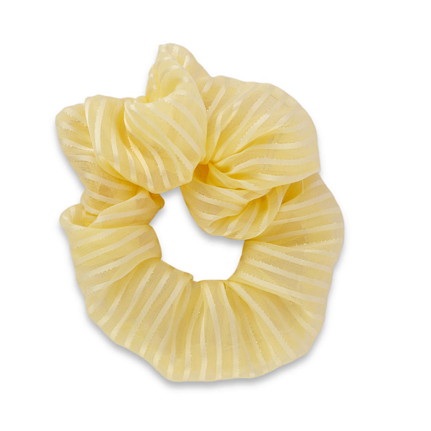 Korean Style Striped Scrunchie