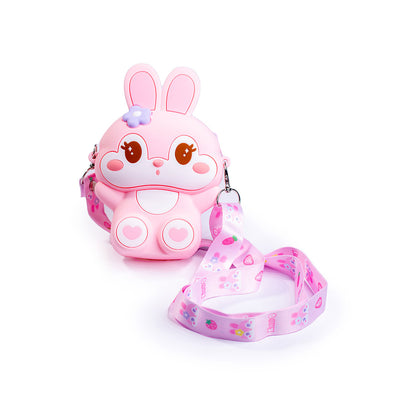 Cute Rabbit Sling Bag Combo Set :  Key ring,  Comb, and a Mirror.