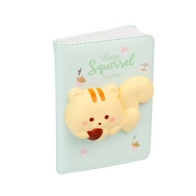Cute 3D Squirrel Mini Squishy Notebook