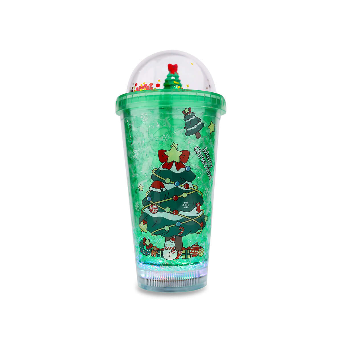 Festive Glow Christmas Light Up Tumbler