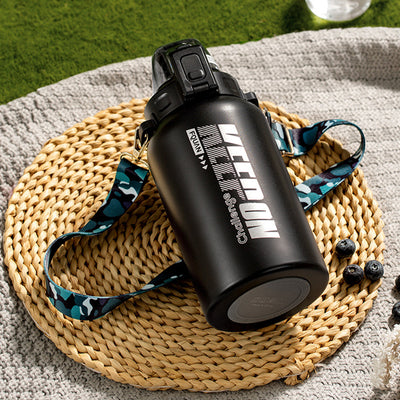 Double Wall Insulated Stainless Steel Bottle | 1000ml Black