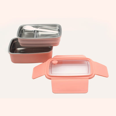 Insulated 2 Layer Stainless Steel Lunch Box
