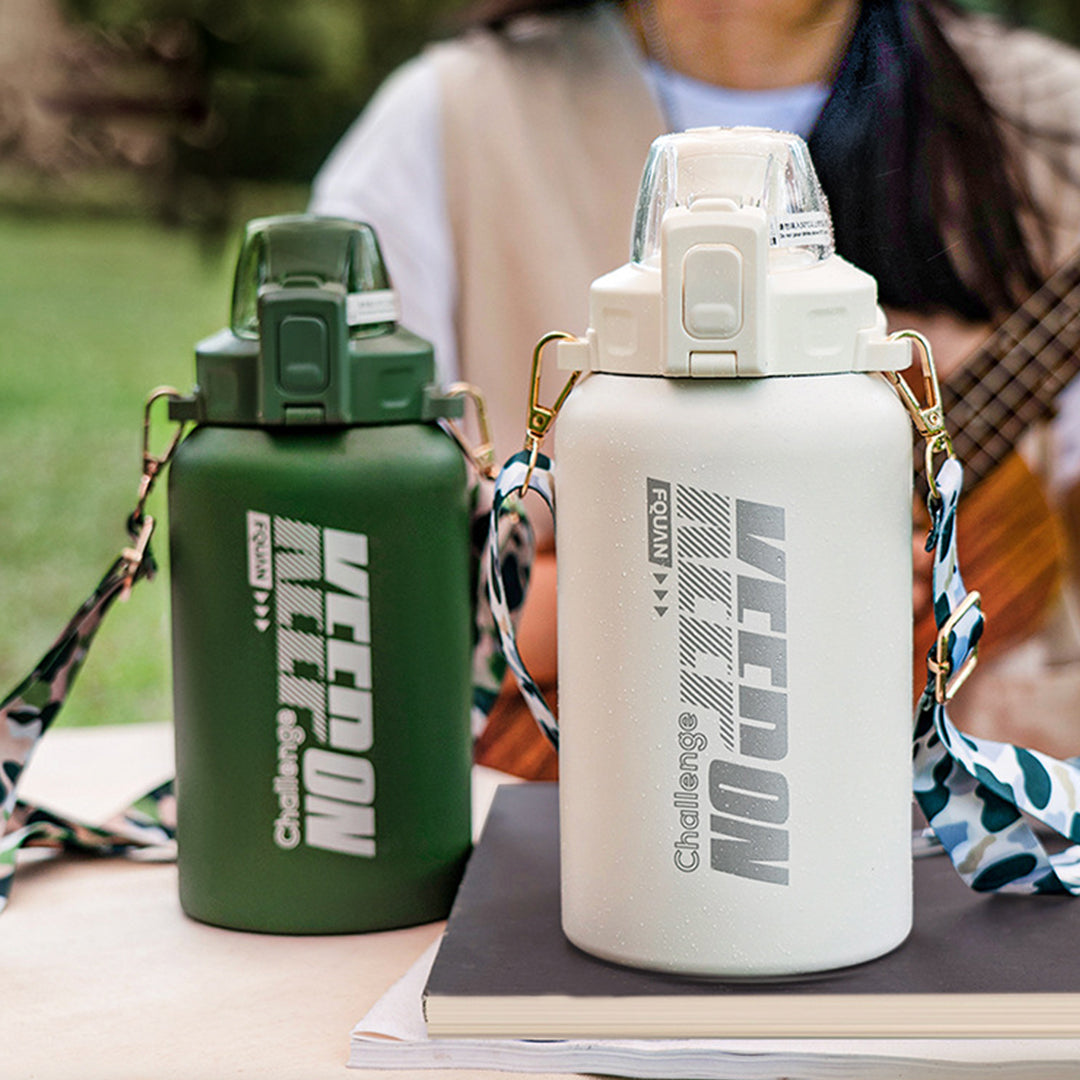 Double Wall Insulated Stainless Steel Bottle | 1000ml Green