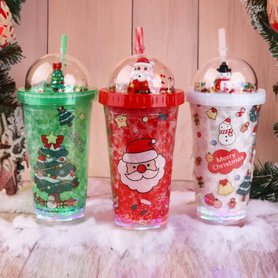 Festive Glow Christmas Light Up Tumbler