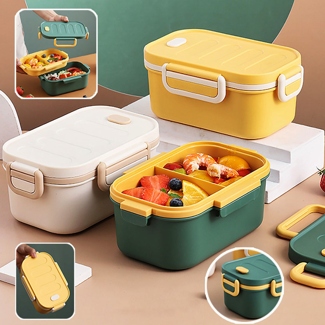 Double Layer PP Leak-Proof Lunch Box