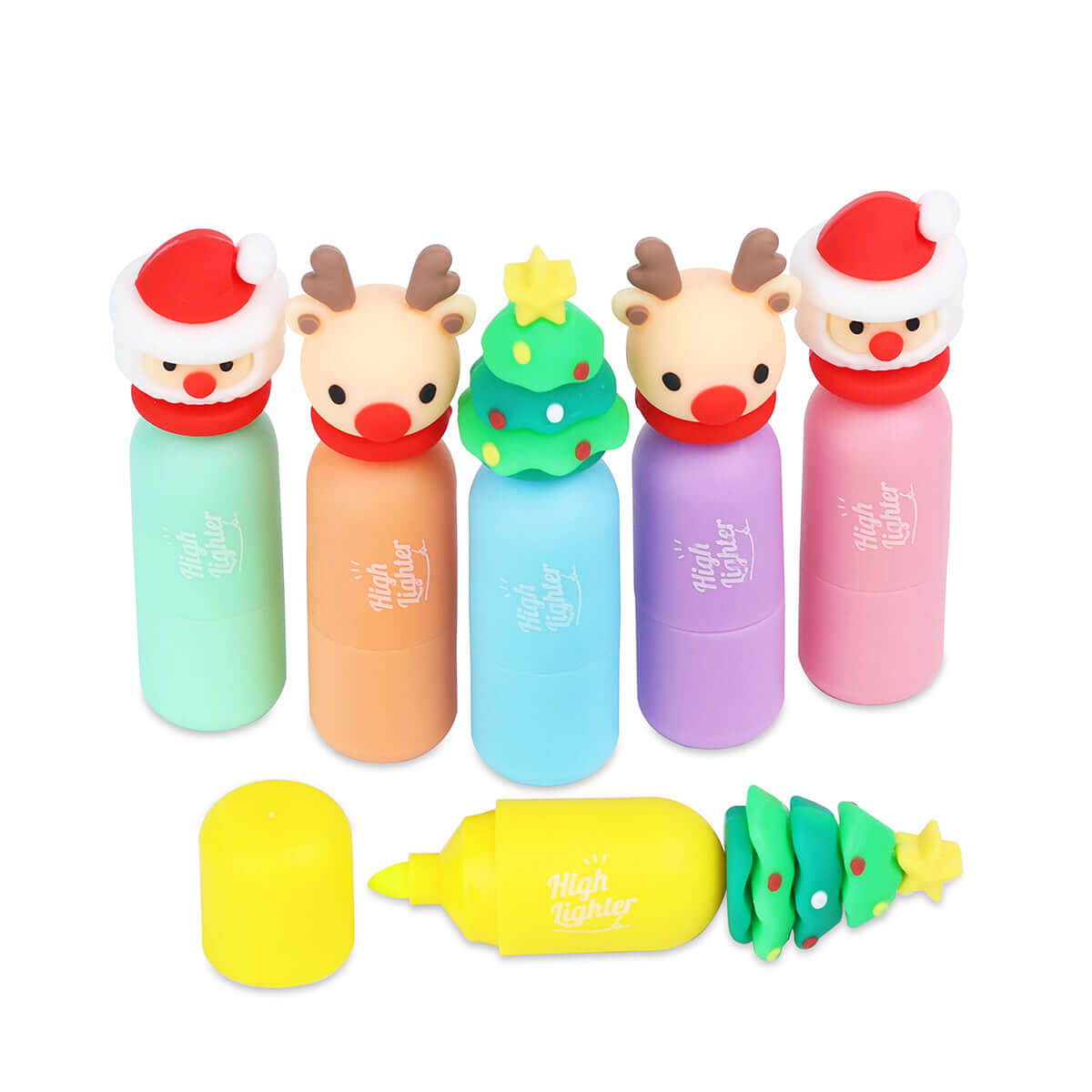 Super Cute Christmas Highlighters - A pack of 6