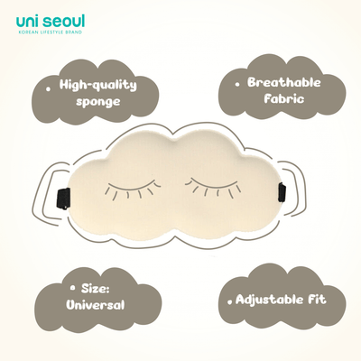 3D Cloud Soft Padded Eye Mask