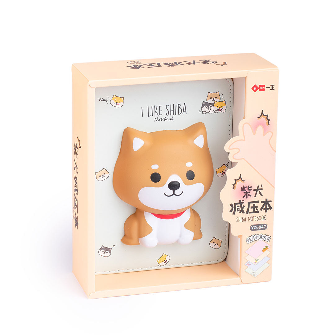 Playful Shiba 3D Squishy Notebook