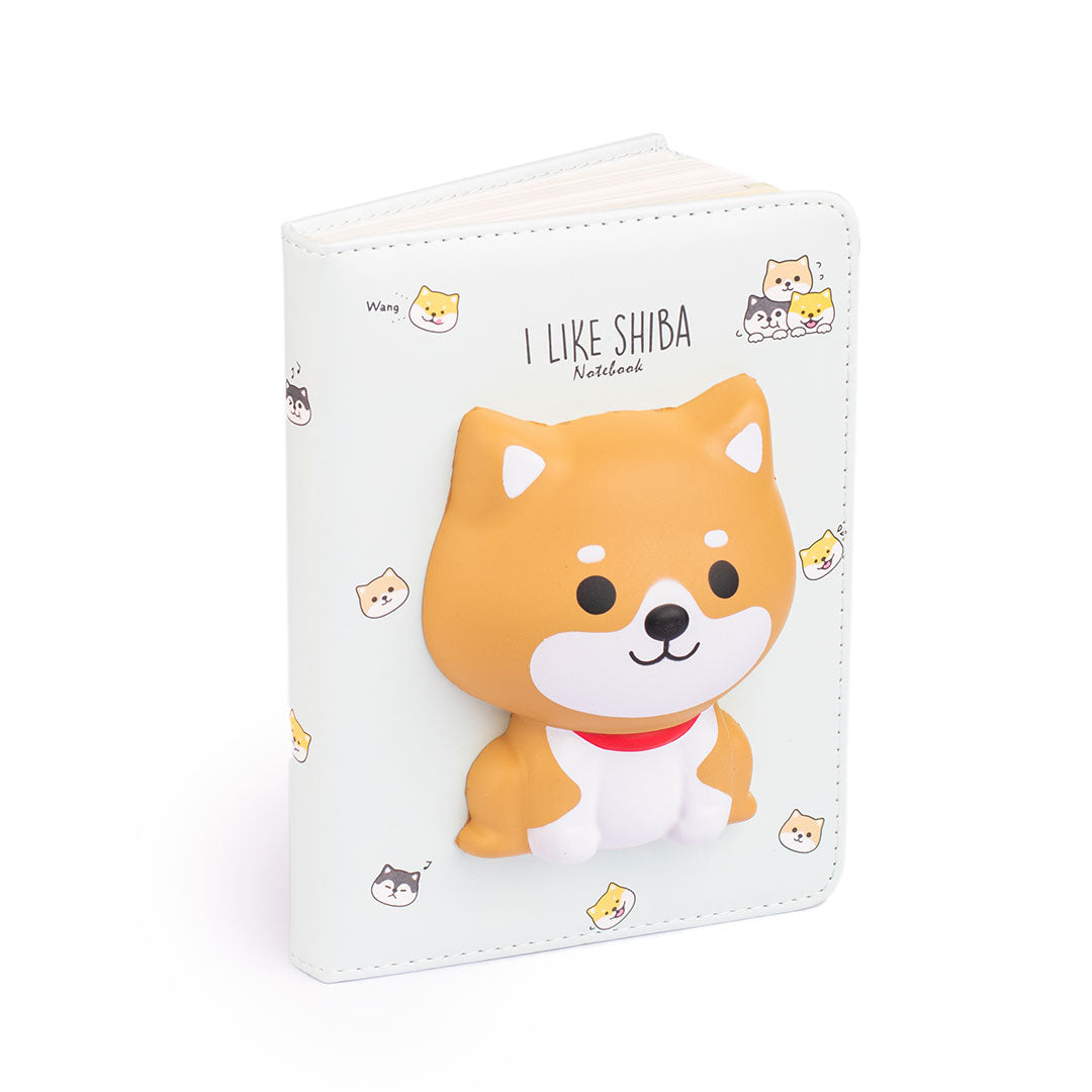 Playful Shiba 3D Squishy Notebook