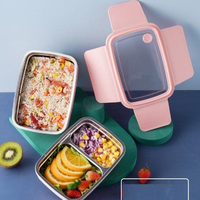 Insulated 2 Layer Stainless Steel Lunch Box