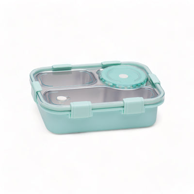 Korean Bento Box 3 Grid with Soup Bowl, Leakproof