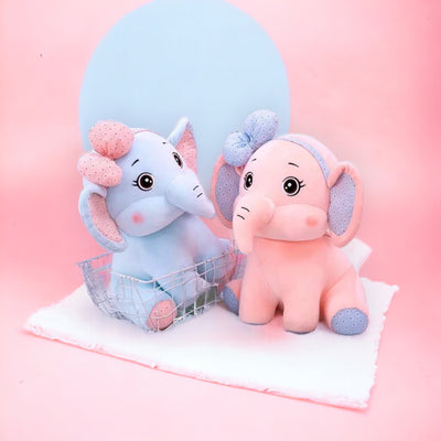 Cute Elephant with Bow Plush Toy