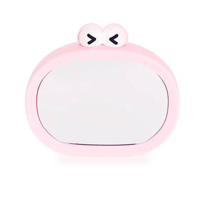 Cute Cartoon Table Makeup Mirror with Storage