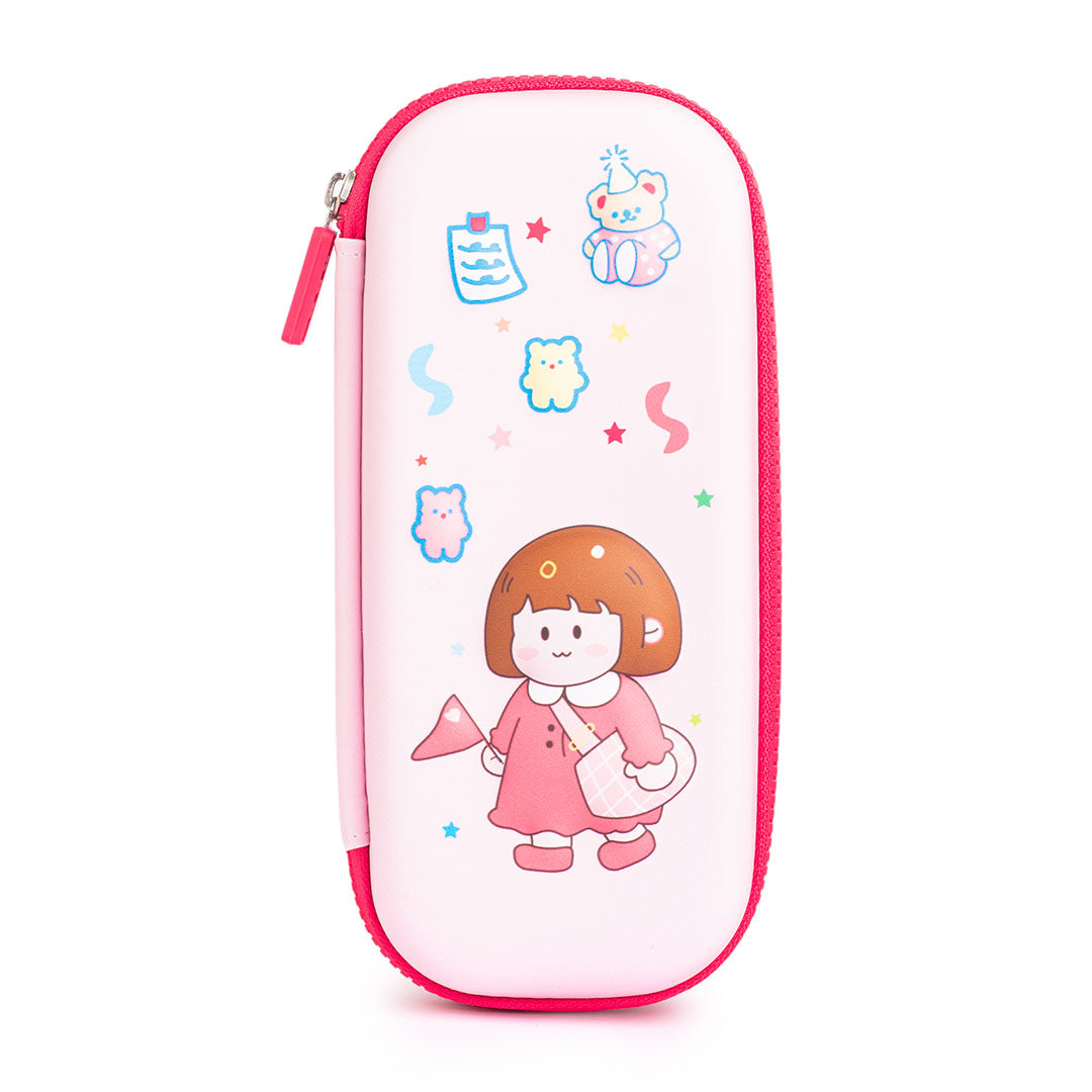 3D Girl Print Pencil Pouch