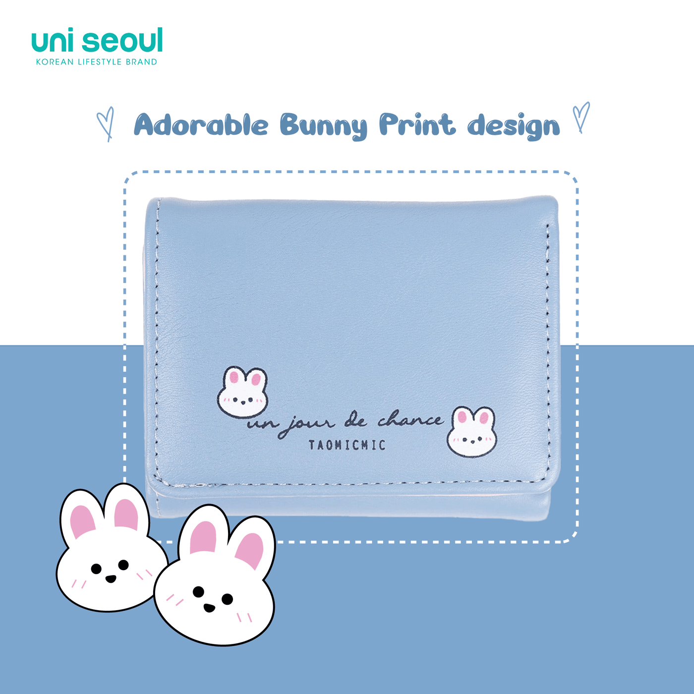 Bunny Print Cute Wallet