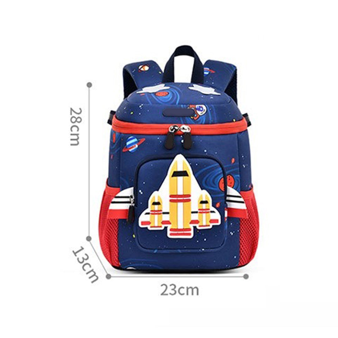 3D Rocket Kindergarten Backpack