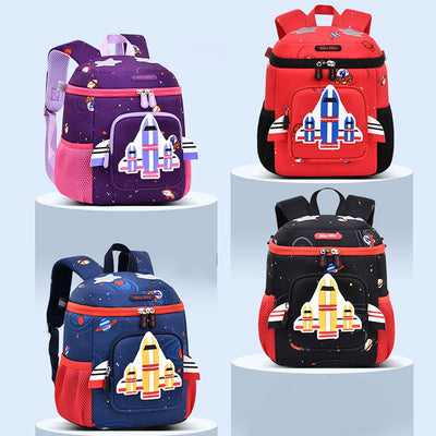 3D Rocket Kindergarten Backpack