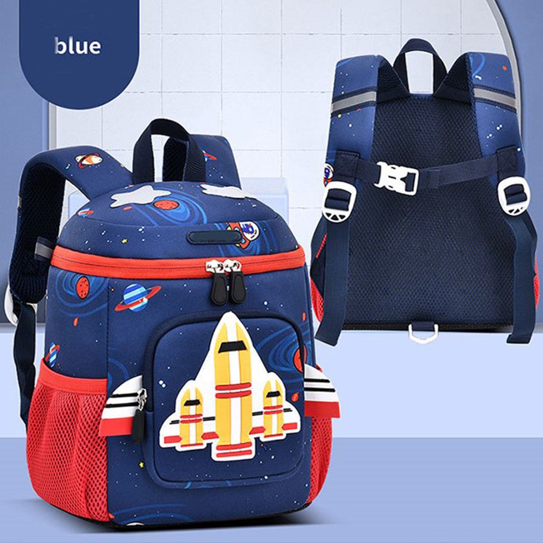 3D Rocket Kindergarten Backpack