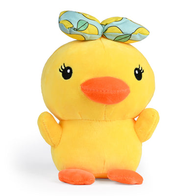 Baby Duck Plush Toy with Bow, 25 CM