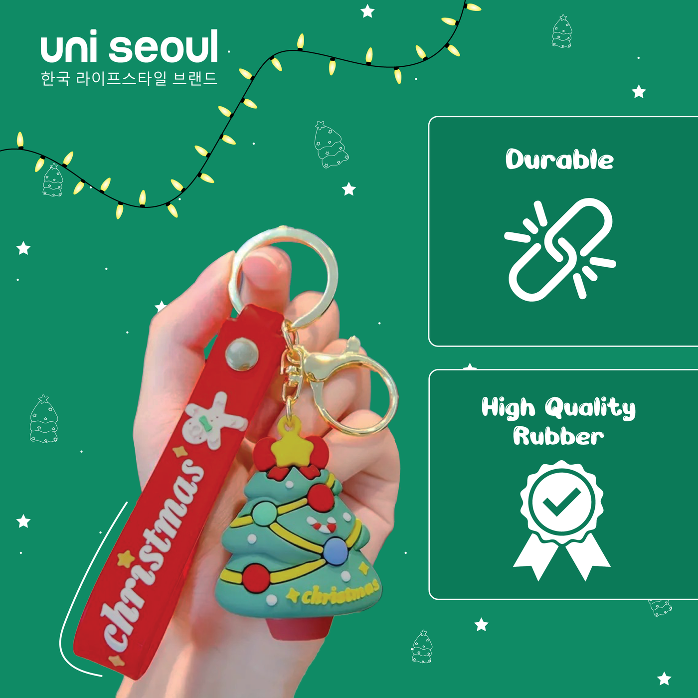 Christmas Wonderland 3D Rubber Keychains