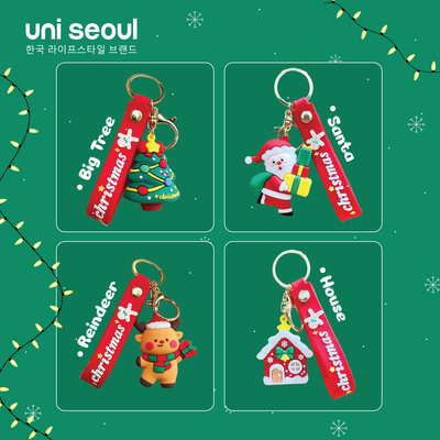 Christmas Wonderland 3D Rubber Keychains