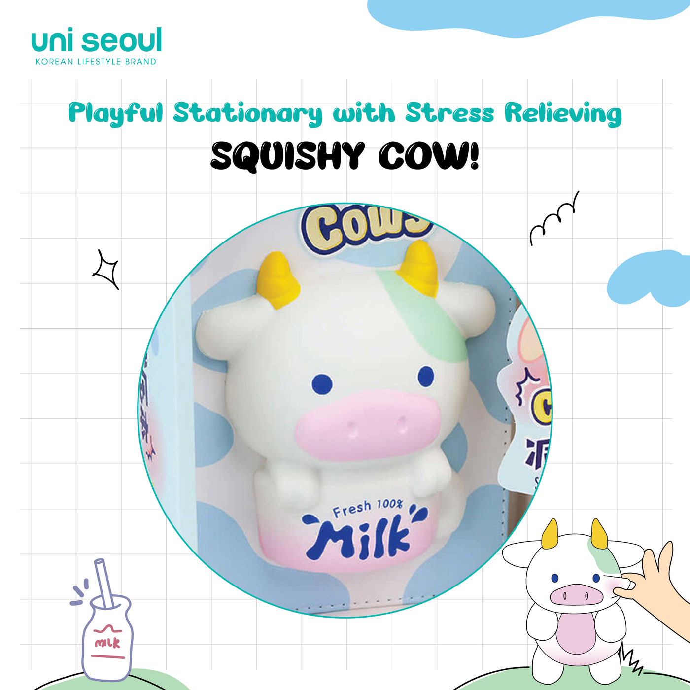 Cute 3D Big Squishy Notebook - Mouse