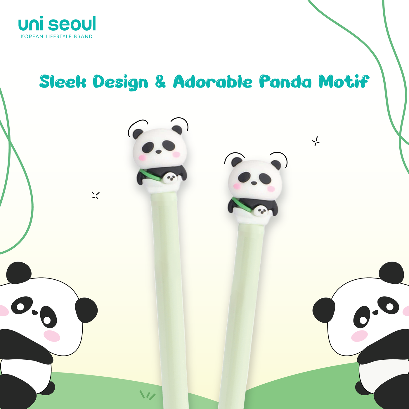 Diligent Panda Gel Pens