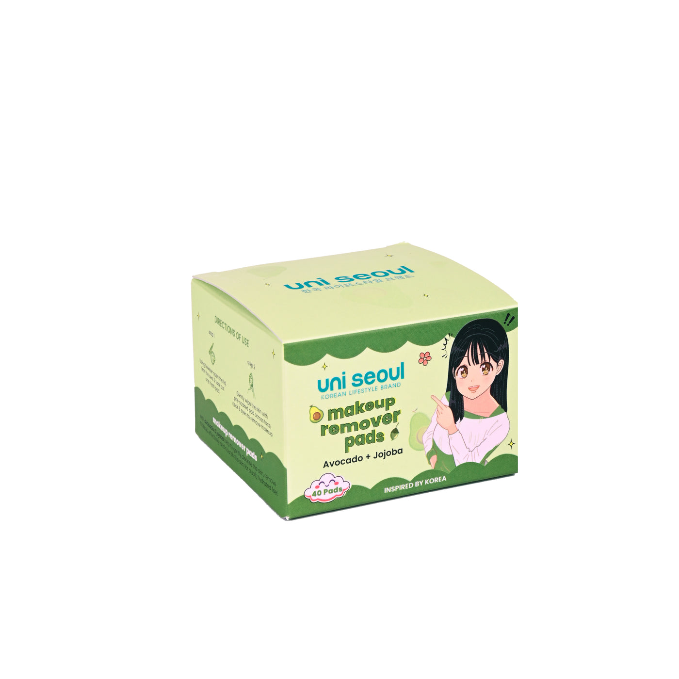 Uni Seoul Makeup Remover Pads - Avocado + Jojoba