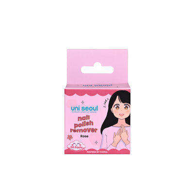 Uni Seoul Nail Polish Remover Pads - Rose