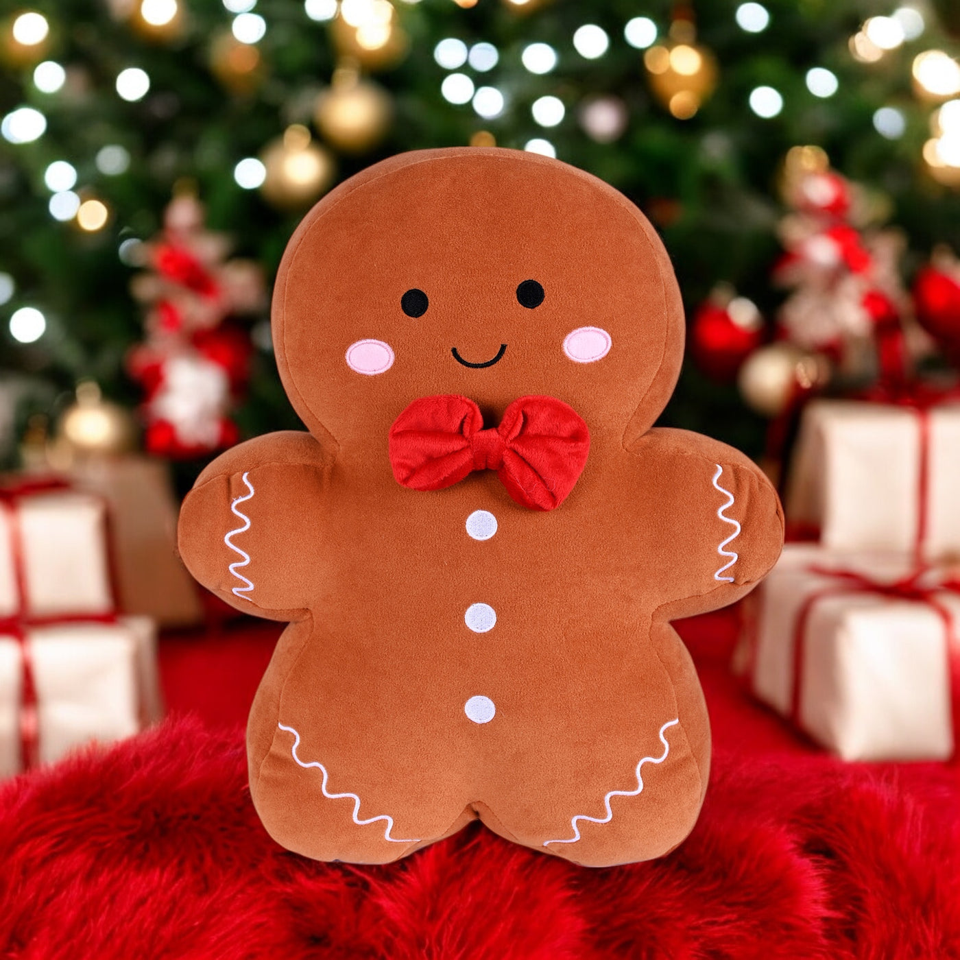 Gingerbread Man Plushie Cushion