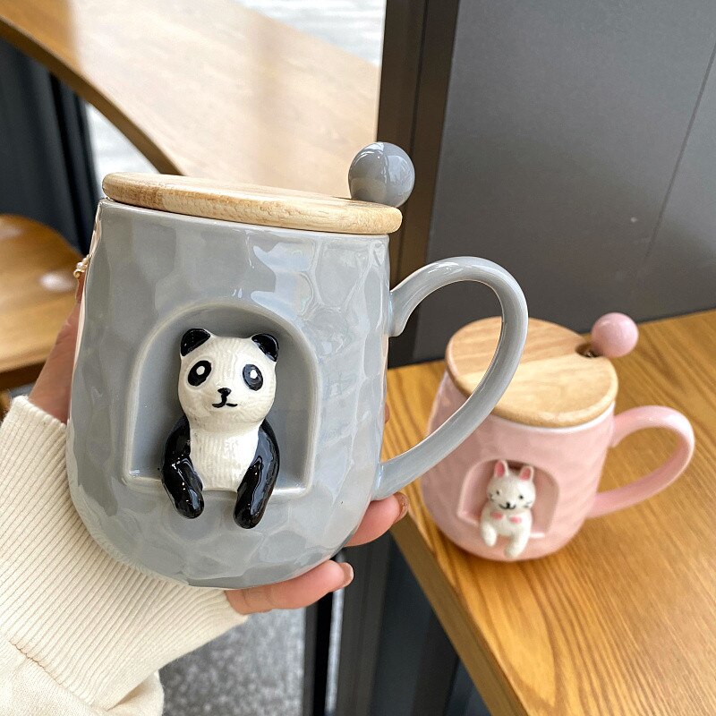 Cute Ceramic Cat Mug - 400 ml