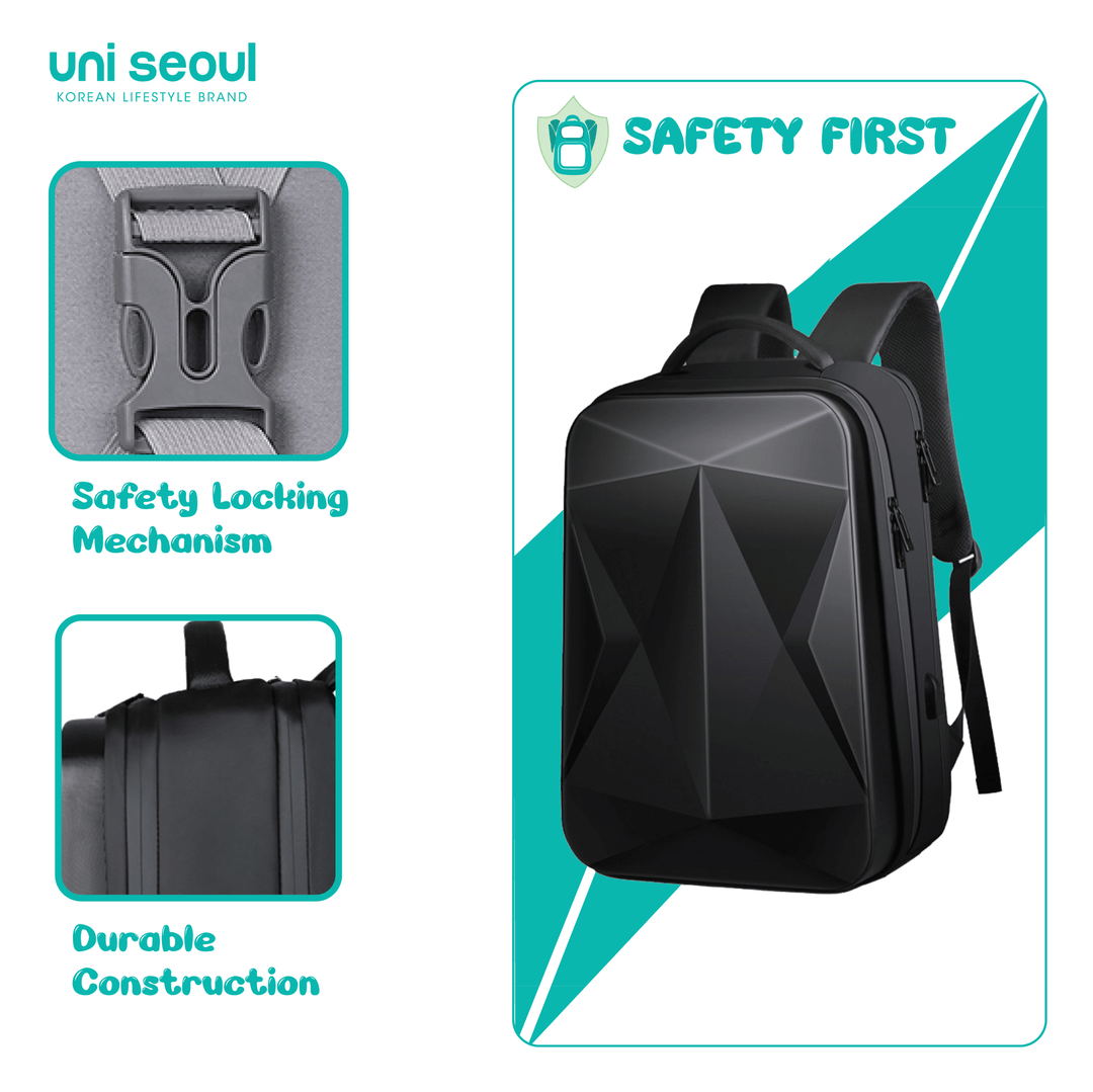 Hardshell Laptop Travel Backpack Uni Seoul