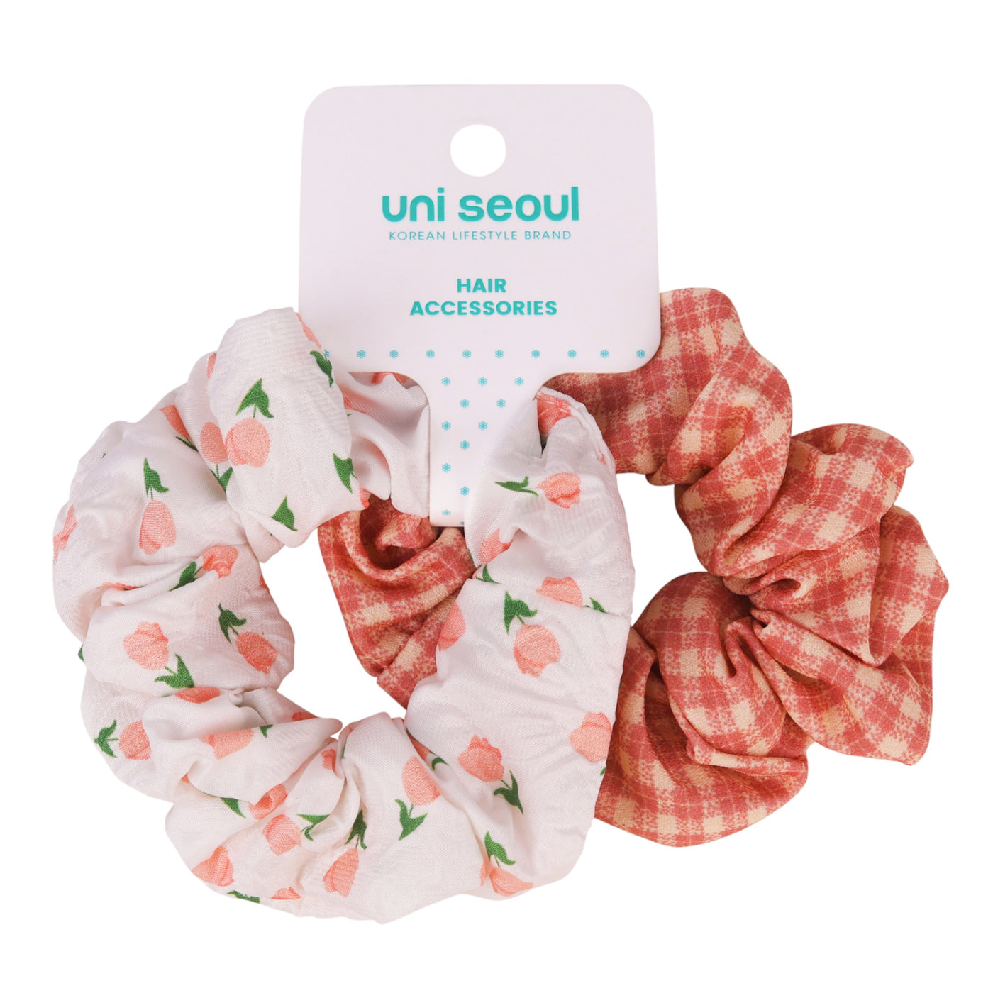 Korean Style Hair Scrunchies - Pack of 2