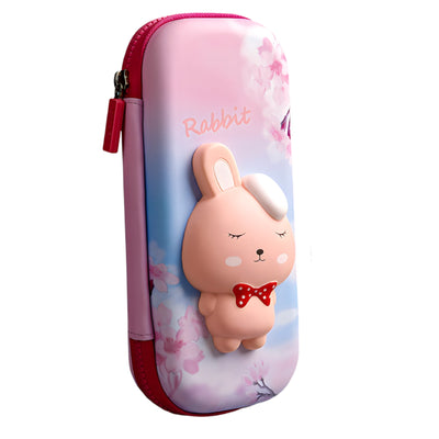 3D Rabbit Squishy Pencil Case