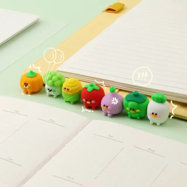 Fruit Shape Eraser Set