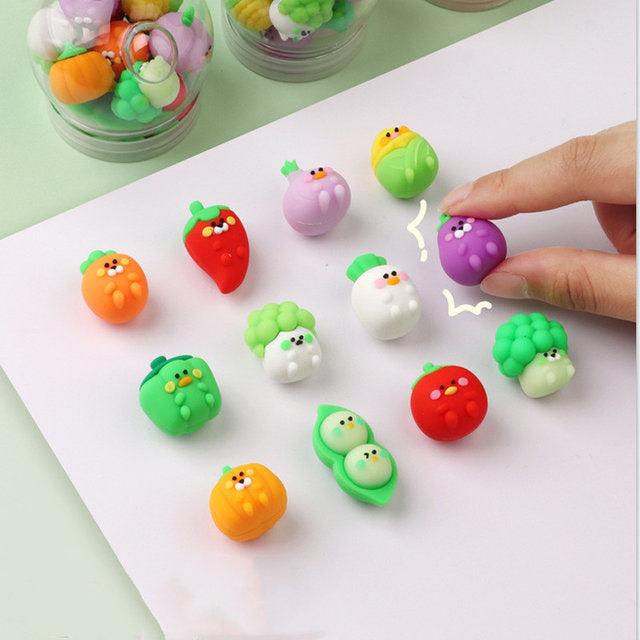 Fruit Shape Eraser Set