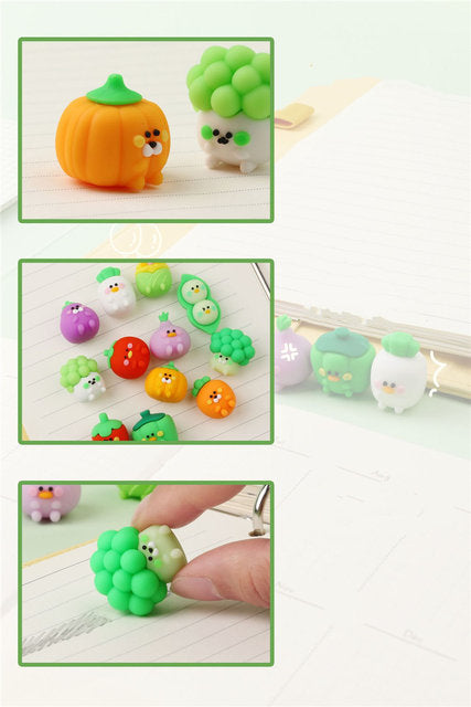 Fruit Shape Eraser Set