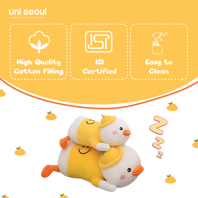 Lying Duck Plush Toy with Hat